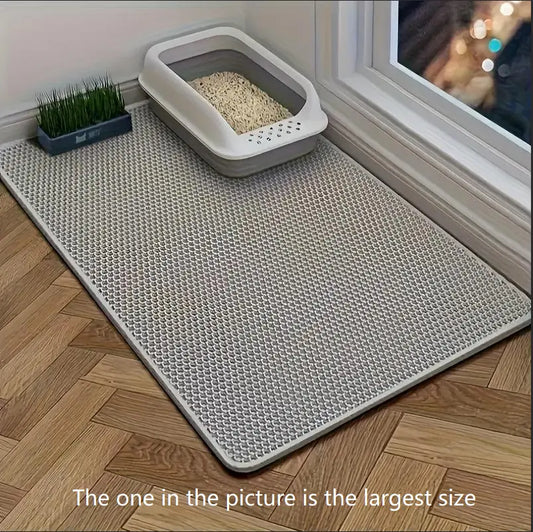 Extra Large Honeycomb Cat Litter Mat Trapper - Waterproof Floor Protector for Floor Protection, Less Litter Spread,back to school