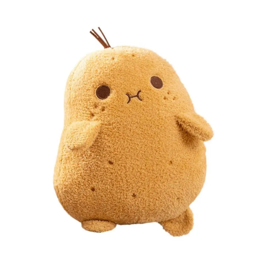 Kawaii Food Theme Decorative Potato Throw Pillow, Soft Plush Stuffed Cushion with Stitched Edges for Indoor Living Room Sofa Decor, Indoor Decor