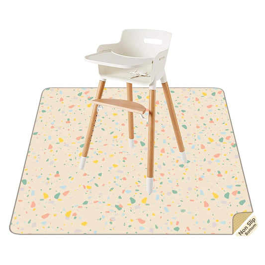 Splat Mat for Under High Chair, Waterproof Washable High Chair Floor Mat