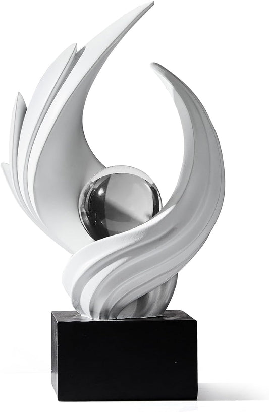 FJS Modern Abstract Sculpture for Coffee Table Living Room Decor