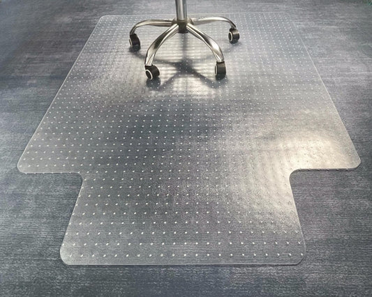 Large Office Chair Mat for Carpet with Lip, 45"x53" Slip-Resistant