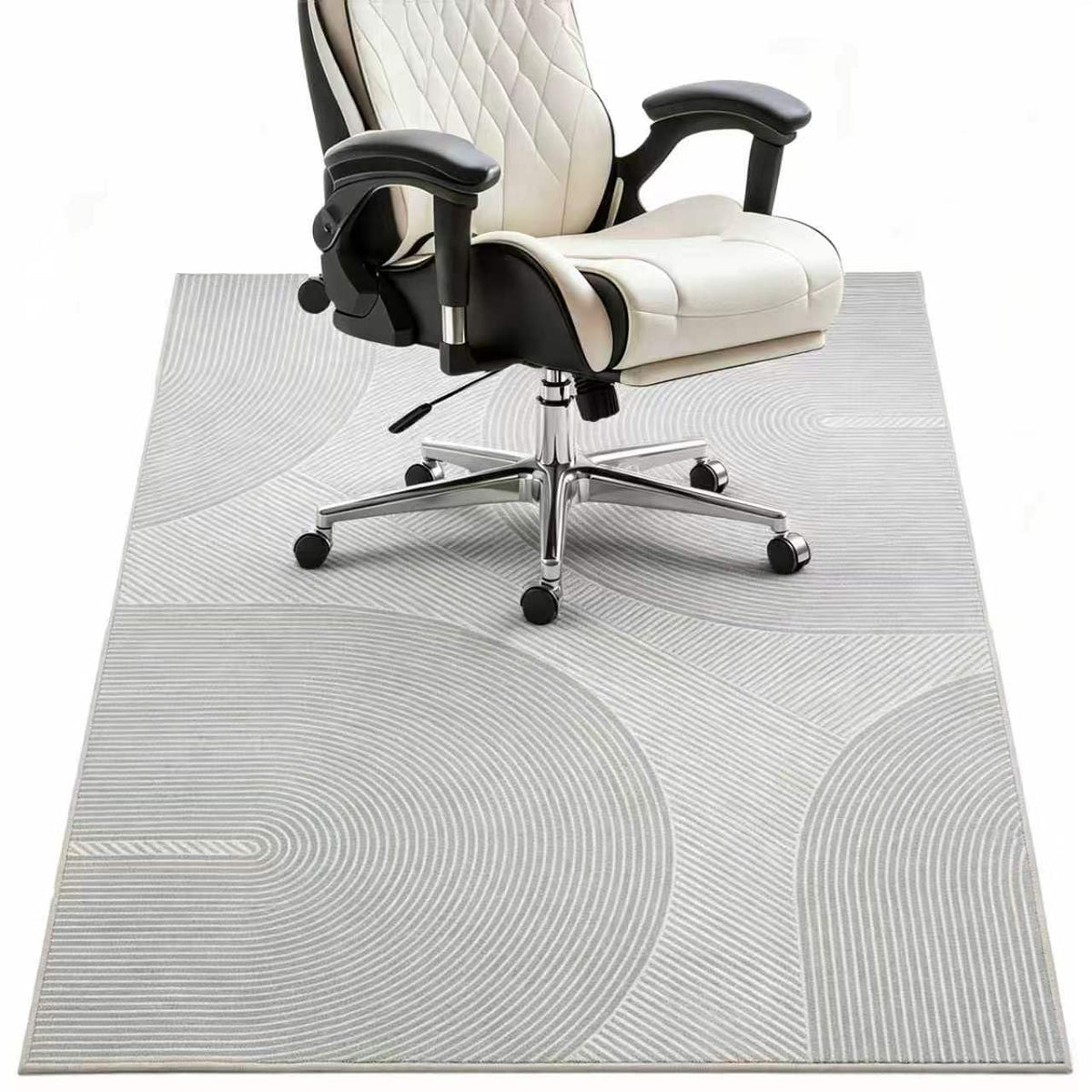 Office Chair Mat - for Hardwood Floors, Large Non-Slip Easy-Clean Floor Protection Blanket (Grey, “48 x 36in”).
