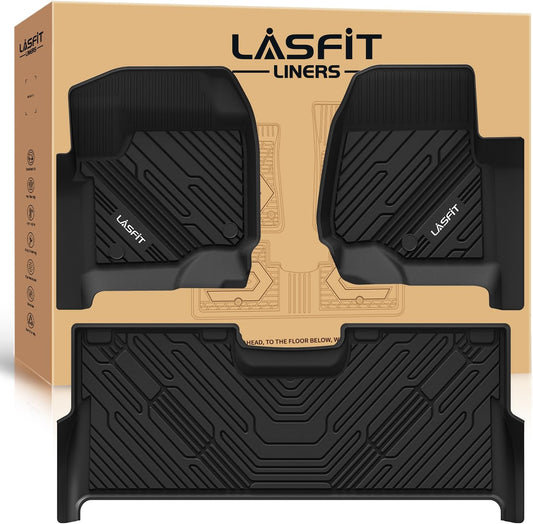 LASFIT Floor Mats for Ford F250/F350 2017-2026 Fits Crew Cab,Carpeted Floor
