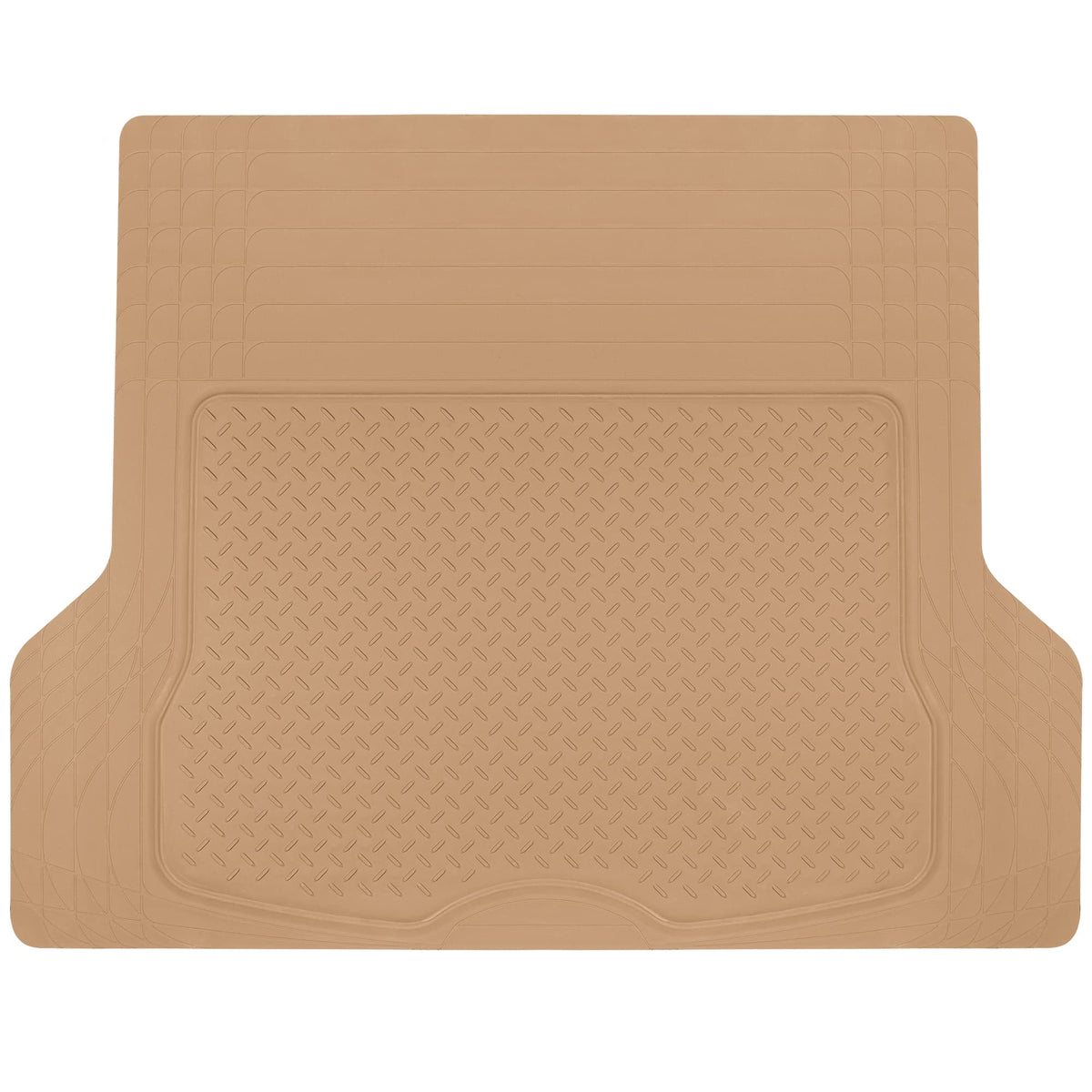 Heavy Duty Cargo Liner Floor Mat-All Weather Trunk Protection, Trimmable to Fit & Durable HD Rubber Protection for Car SUV Sedan Auto