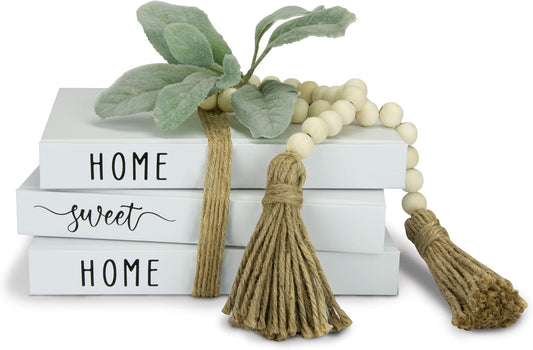 Home Sweet Home White Decorative Books for Home Decor