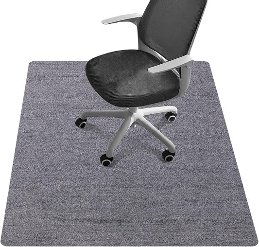 Office Chair Mat - for Hardwood Floors, Large Non-Slip Easy-Clean Floor Protection Blanket (Grey, “48 x 36in”).