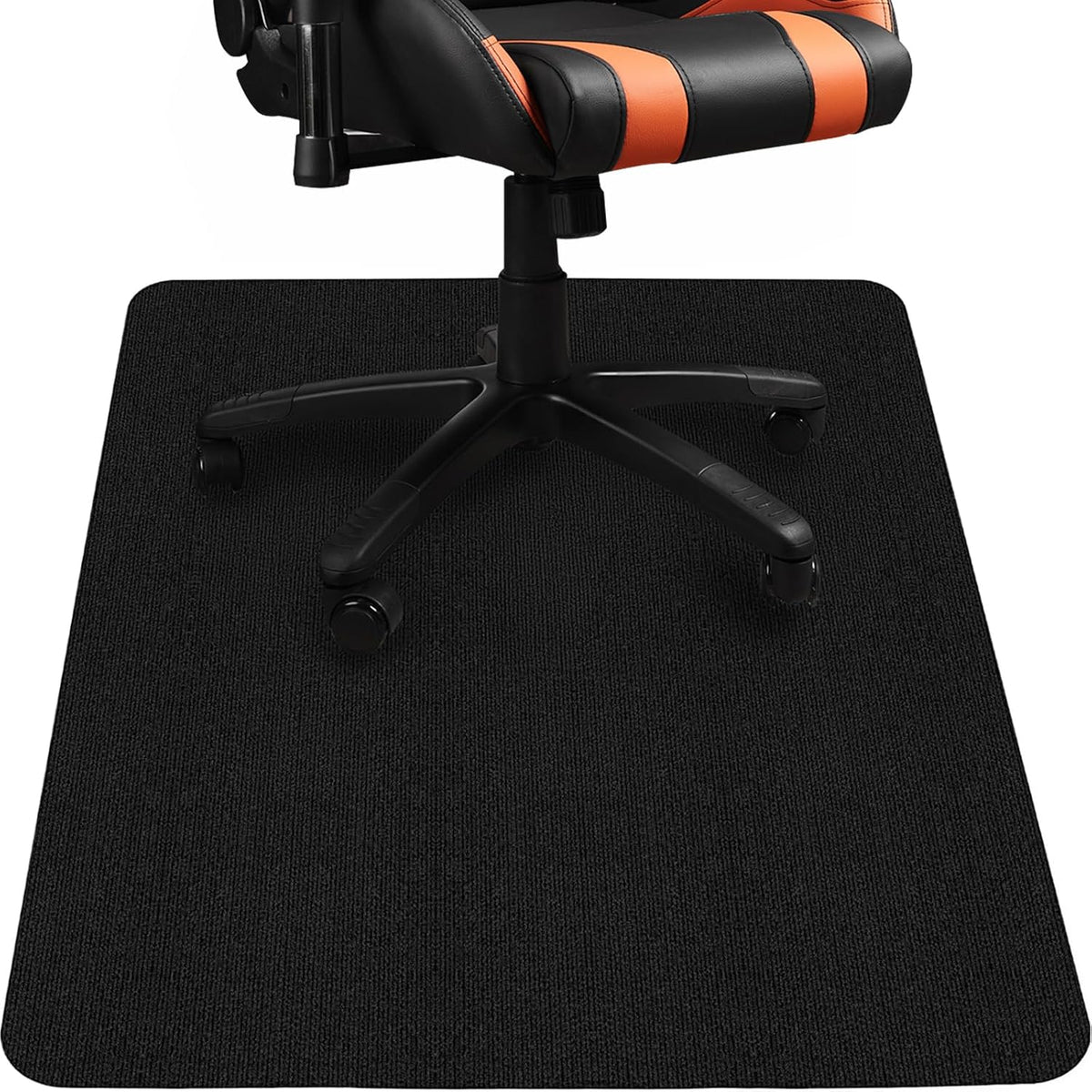 Upgraded Chair Mat for Hardwood & Tile Floor,36"x 55" Desk Chair Mat,Anti-Slip Office Chair Mat, Computer Gaming Floor Mat for Rolling Chair, Under Desk Rug Floor Protector,Easy to Clean,Black