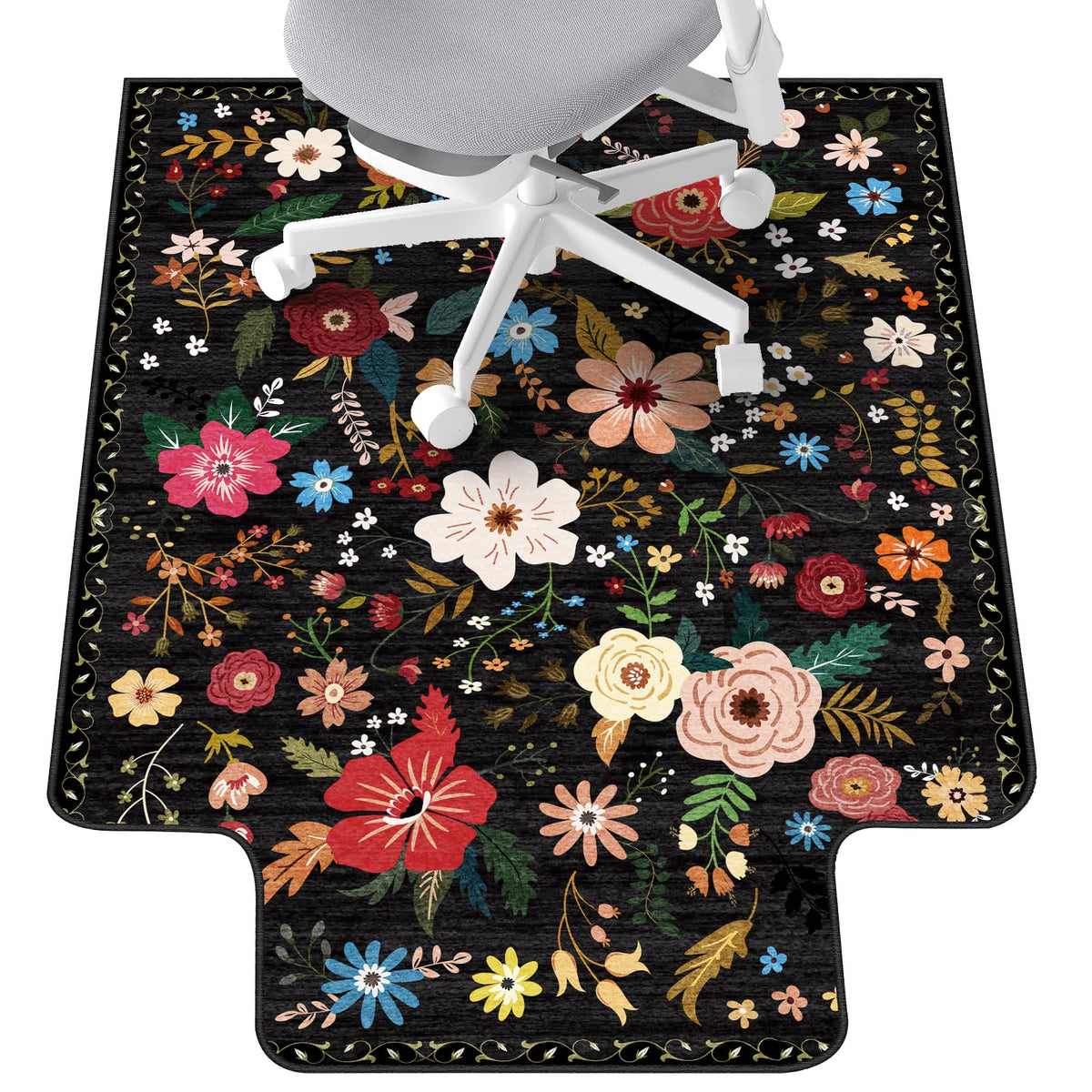 Office Chair Mat for Hardwood Floor & Tile Floor,48"X 60"-Convex Colorful