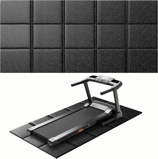 Treadmill Mat for Carpet & Hardwood Floors, 79''x39'', Under Equipment Mat