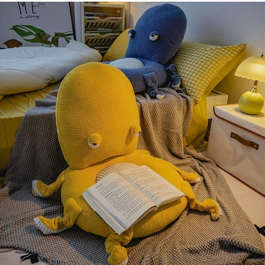 Soft Plush Octopus Floor Cushion with Backrest - Cute Octopus-Shaped Bed Sofa, Machine Washable Suitable for, Living Room, Floor Pillow, Cozy Cushion for & Room Decor, Bay Window Seat