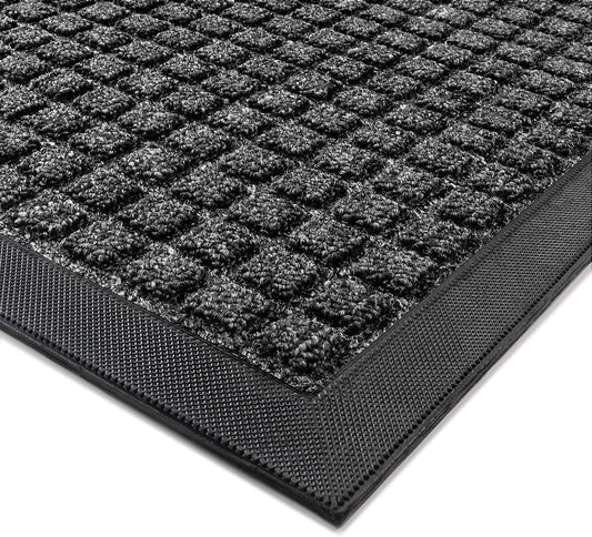 100pointONE Front Door Mat Outside Entrance, Dirt Trapper Doormat 48"x36"