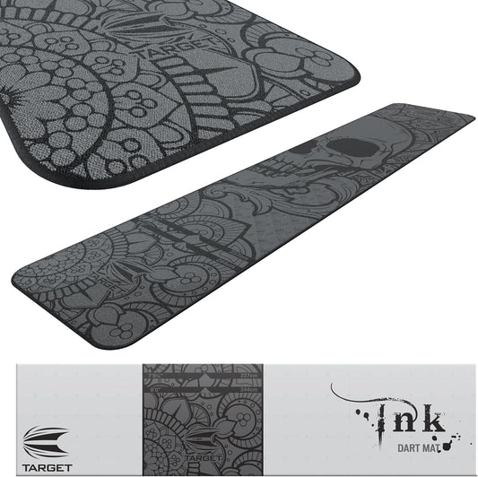 Target Darts Dart Mat - World Champions/Ink/Mod | Dart Oche Mat with Soft Tip and Steel Tip Throw Line Distances | Non Slip Carpet Mats for Floor and Dart Tips Protection | Darts Accessories
