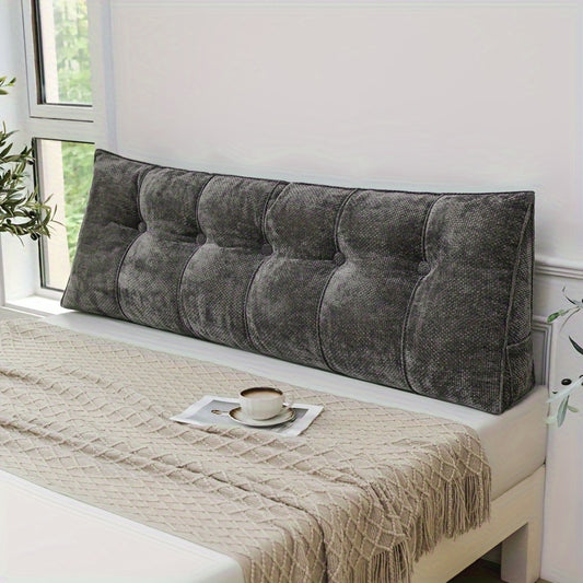 Snow Velvet Fabric Exquisite Craft Piping Bed Head Triangular Pillow Bed Head Large Backrest