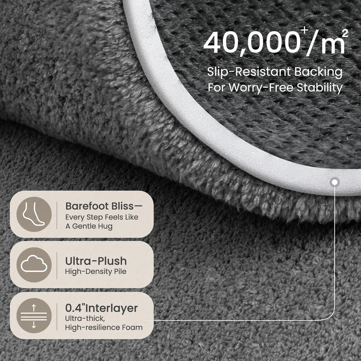 FAMVAL Large Size Cozy Modern Area Rug, Dense Plush Non-Slip Carpet for Bedroom, Living Room, Nursery, Dorm and Apartment summerwins,back to school,dorm essentials,home decor,home essentials